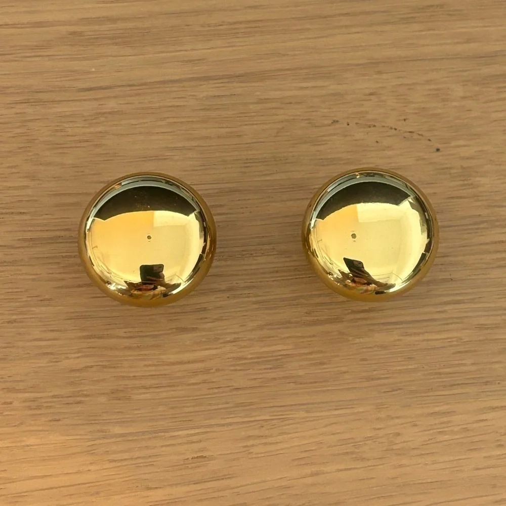 Set of 2 cabinet‎ door knobs Solid brass. New